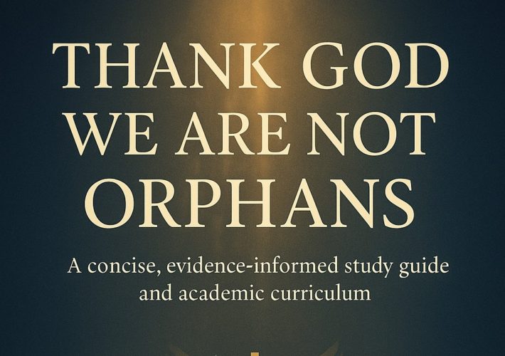 Thank God We Are Not Orphans seeks to illuminate a profound truth: God’s protective presence is a constant force in our lives.