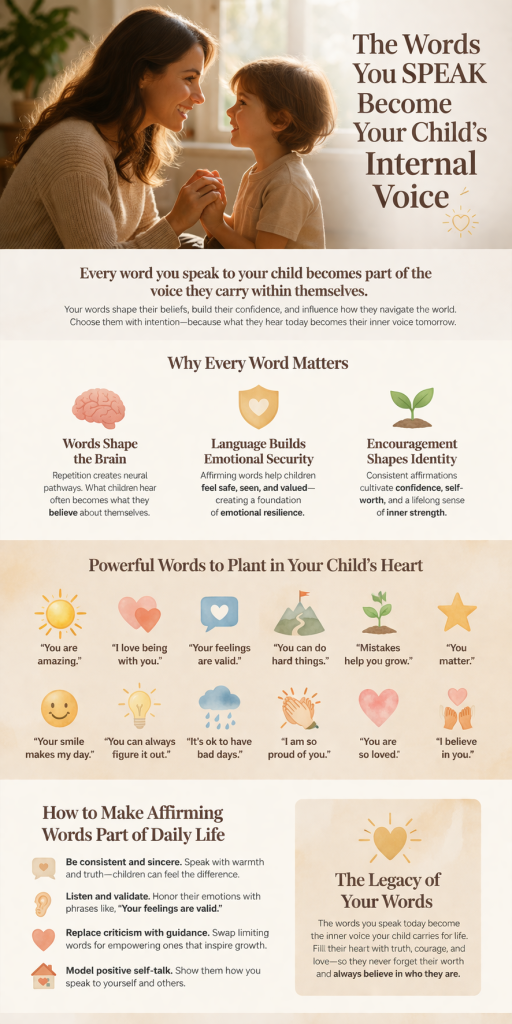 The words you speak become your child's internal voice By Dr. Maria Barbosa