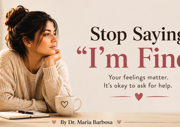 Stop saying you are fine when you are falling apart inside.