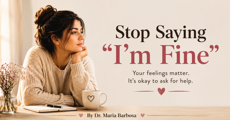Stop saying you are fine when you are falling apart inside.