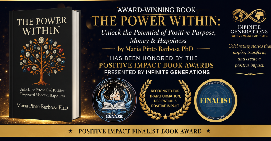 Dr. Maria Pinto Barbosa Receives Positive Impact Book Award and Finalist Recognition from Infinite Generations